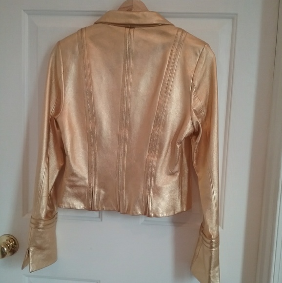 Genuine Leather Gold Jacket # 2C (NWT) - Picture 2 of 6